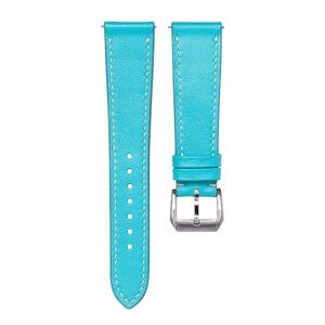 Tempomat 20mm Sky Blue Leather Strap-Breitling,Tudor,Panerai,Tag,Rolex,Seiko
